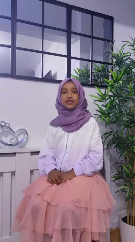 Load video: Amirah, 9 years old, from England.